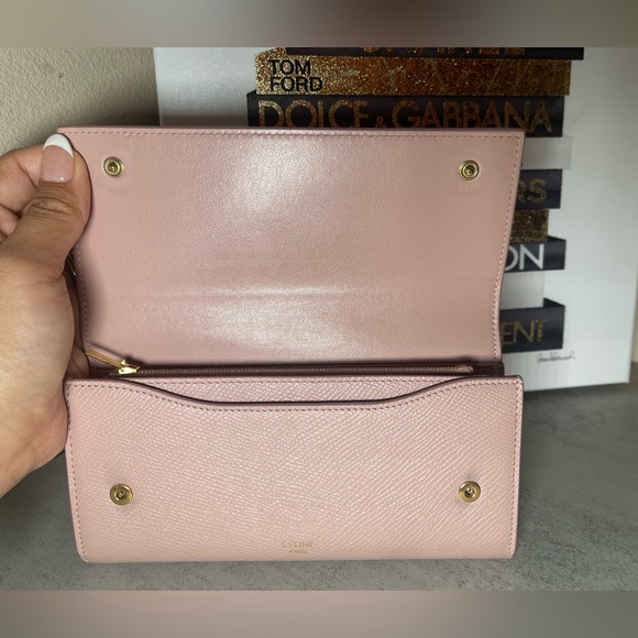 CELINE Light Pink Long Continental Wallet - Picture 9 of 15